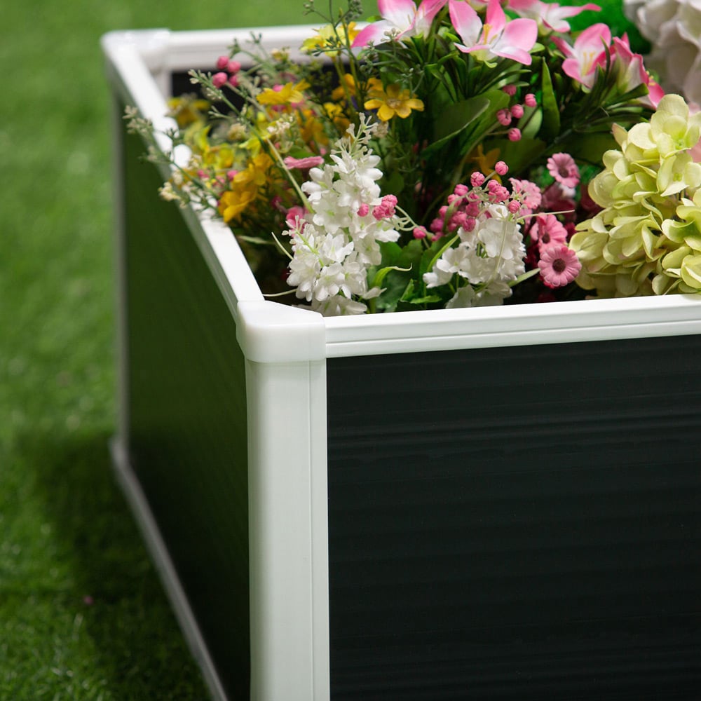 Raised Garden Bed for Flowers – Outdoor Planter Box for Flowers, Herbs & Plants