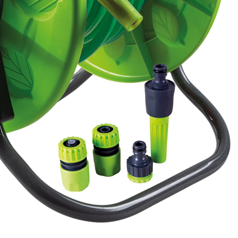 Garden Hose Reel Cart 30m – Heavy Duty Hose Trolley with Wheels for Easy Storage